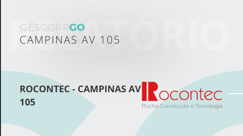 Pré-visualização do RELATÓRIO GESCORP - AVENIDA 105